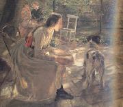 Fritz von Uhde The Artist's Daughters in the Garden (nn02) china oil painting reproduction